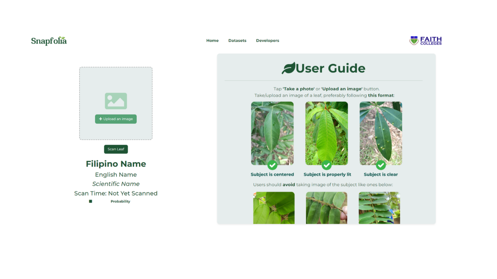 Snapfolia website